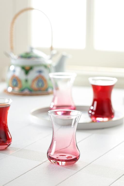  Lavem-Pink Touch 6-lı Çay Bardağı Seti