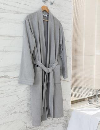 Stripe Kimono Unisex Bornoz